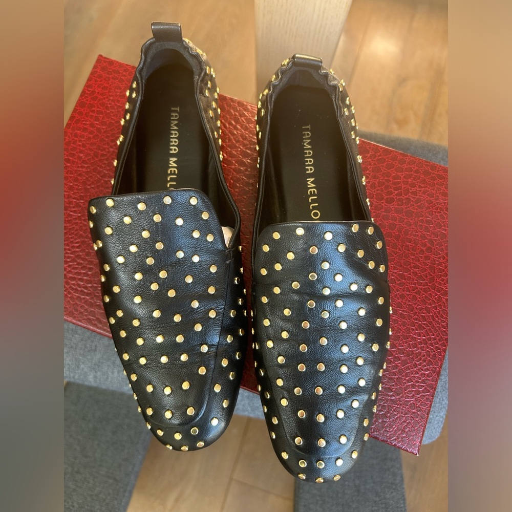 Tamara Mellon Stow Stud 10 Nappa size 6.5/36.5 - Picture 8 of 15